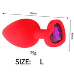 Plug Anal Rojo Diamante Morado