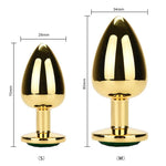 butt plug Oro Diamante Negro dimensiones