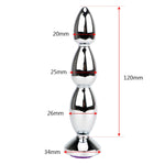 anal plug Largo Diamante Morado dimensiones