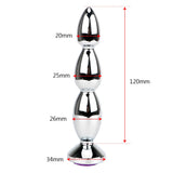 anal plug Largo Diamante Morado dimensiones