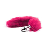 butt plug cola de zorro rosa flamante
