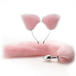 Plug Anal Cosplay Rosa <br> Cola Y Orejas de Zorro