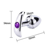 dimensiones butt plug ancla piedra morado