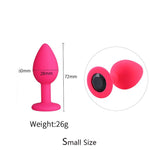 Plug Anal Cereza <br> Diamante Negro