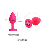 Plug Anal Cereza <br> Diamante Rosa
