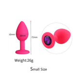 Plug Anal Cereza <br> Diamante Morado