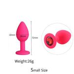 Plug Anal Cereza <br> Diamante Rojo