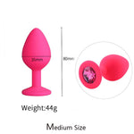 Plug Anal Cereza <br> Diamante Rosa