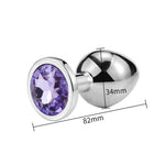 talla butt plug diamante violeta