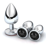 Set tapón Anal Diamante Negro 