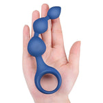 rosario anal Delicia Azul en una mano