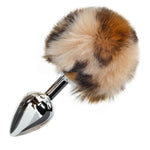butt plug cola de conejo leopardo