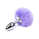Plug Anal Metal <br> Cola De Conejo Lavanda