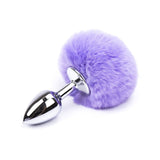 Plug Anal Metal <br> Cola De Conejo Lavanda