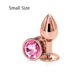 Plug Anal Oro Rosa <br> Diamante Rosa