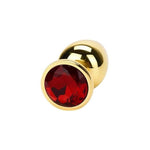 Plug Anal Oro <br> Diamante Rojo