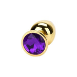Plug Anal Oro <br> Diamante Morado