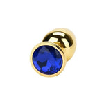 Plug Anal Oro <br> Diamante Azul