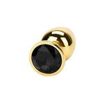 Plug Anal Oro Diamante Negro