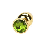 Plug Anal Oro Diamante Verde