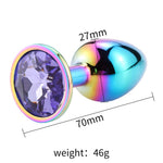 Plug Anal Arco Iris <br> Diamante Lavanda
