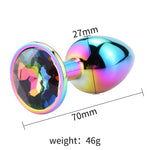 Plug Anal Arco Iris <br> Diamante