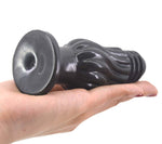 butt plug Silicona XL Bombilla Espiral Negro