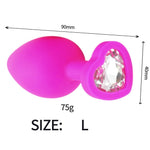 Plug Anal Rosa <br> Diamante Blanco