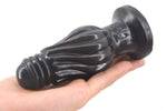 tapon anal Silicona XL Bombilla Espiral Negro