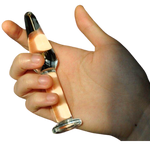 butt plug de vidrio slim 